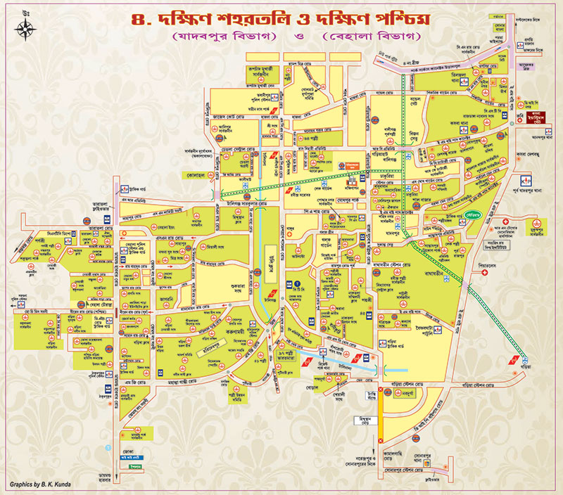 Kolkata Durga Pujo Route Map
